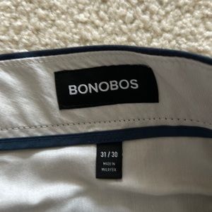 Men’s Light Weight Navy Bonobos Chinos. New, never worn, Navy